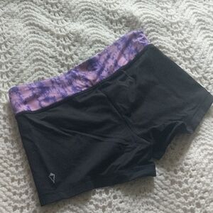 Black and Purple Women's Shorts